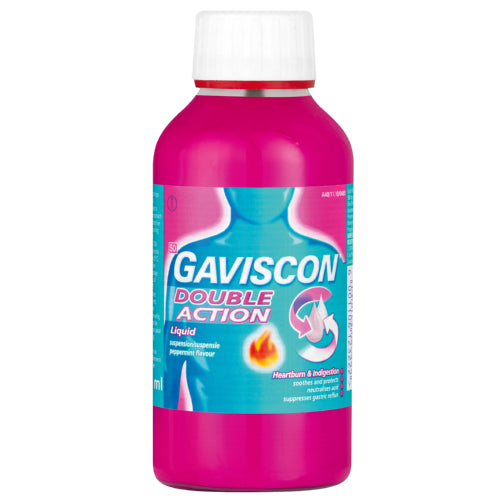Gaviscon Double Action Peppermint Heartburn and Indigestion Liquid