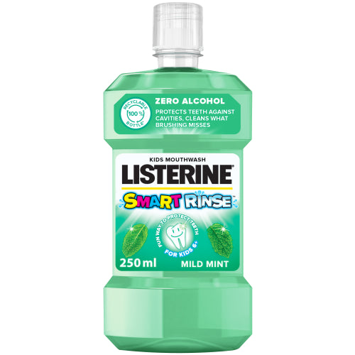 Listerine Kids Smart Rinse Mouthwash Mild Mint 250ml