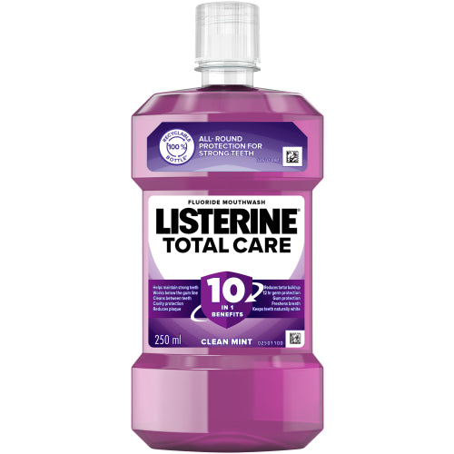 Listerine Total Care Fluoride Mouthwash Clean Mint 250 ml